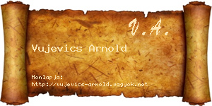 Vujevics Arnold névjegykártya
